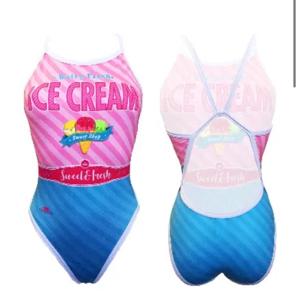 Girls Ice Cream Swimsuit - Picture 1 of 5